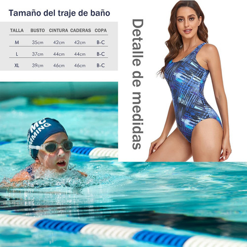 Para Traje De Baño Deportivo De Una Pieza Para Mujer