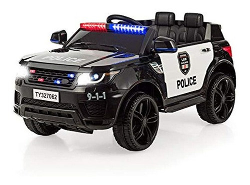 Costzon Kids Ride En Coche 12 V Batería Eléctrica De Polic