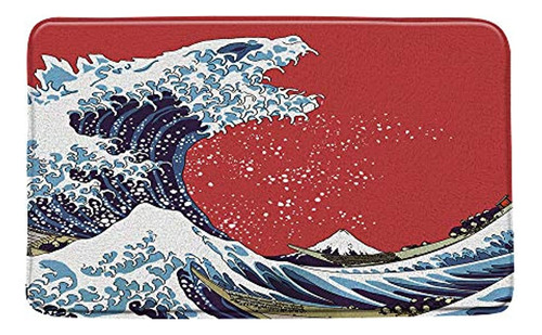 Impresión De Espuma Viscoelástica De Microfibra, Hokusai Jap