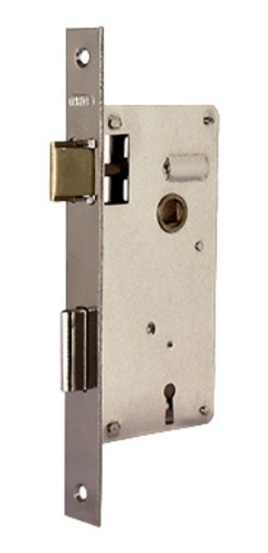 Imagen 1 de 1 de Cerradura para puerta abatible Prive 101 color plateado acabado zincado