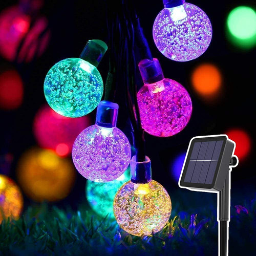 Cadena De Luces Solares Led Decorativas Impermeable Ip65
