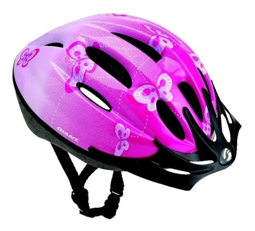 Capacete Infantil Ciclismo Giant Jwel Butterfly Rosa