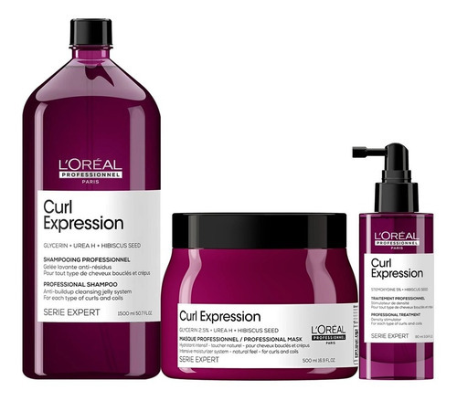 Loreal Kit Curl Express Sh.antirresíduos+máscara+ Sérum Trio