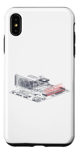 iPhone XS Max Graphics Card Wireframe, Computadora Gpu It Te