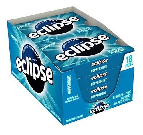 Chicle - Chicle - Eclipse Peppermint Sugar Free Chewing Gum,