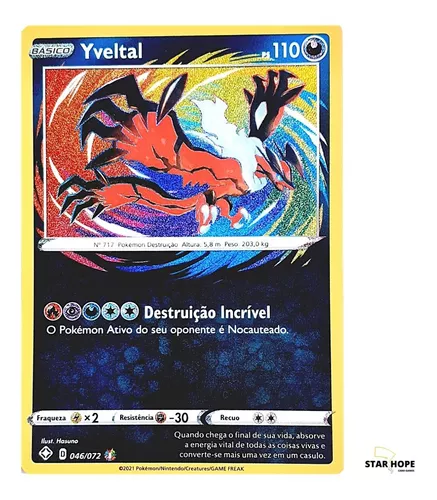 Cartas Pokémon Lendários E Míticos Yveltal E Kyogre Incrível