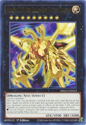 Número C107 Neo Dragón Taquiónico De Ojos Galácticos Raro Yu