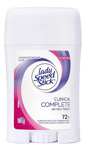 Desodorantelady Speed Stick Mujer Clínico Antibacterial Fras