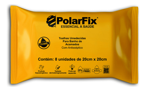 Toalha Umedecida Antisseptica Phmb Banho De Acamado C/ 8 Un