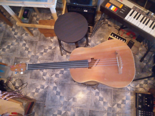 Bajo Fretless Acustico Proyecto Vintage