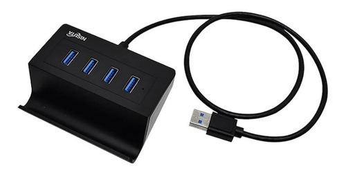 Hub Usb 3.0 De 4 Puertos Con Soporte Para Celular Nsuh0433