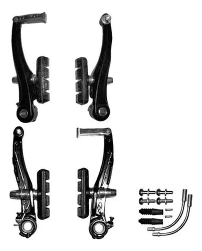 Frenos V-brake Juego Trasero Y Delantero Nuevos Resistentes