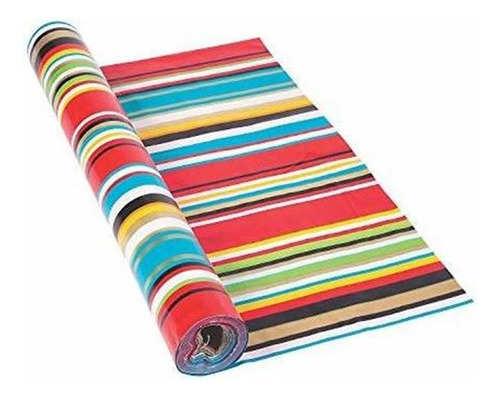 Fun Express Bright Color Fiesta Serape Mantel En Rollo 