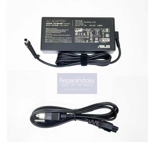 Cargador Asus 20v 7.5a 150w (6.0*3.7 ) Original