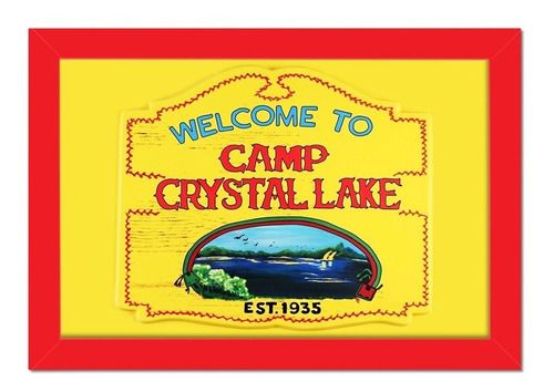 Quadro Moldura Jason Welcome To Camp Crystal Lake V