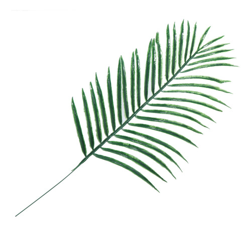 6 Piezas De Hojas Artificiales Falsas De Color Verde Para El