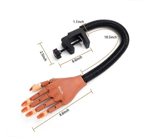Mano Práctica Para Aplicación De Uñas Profesional+accesorios