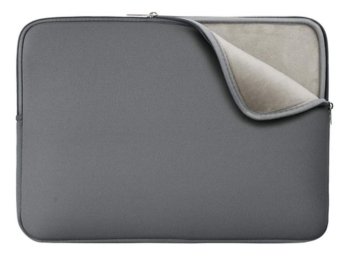 Funda P/ Notebook Rainyear, Terciopelo Int, 13.3 PuLG, Gris