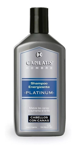 Shampoo Energizante Platinum - Canas - Capilatis 370ml