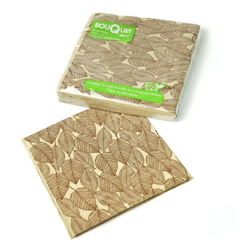 Imagen 5 de 5 de Servilletas Papel Eco 1 Pl Diseños Fantasía Surtido 24 Paq