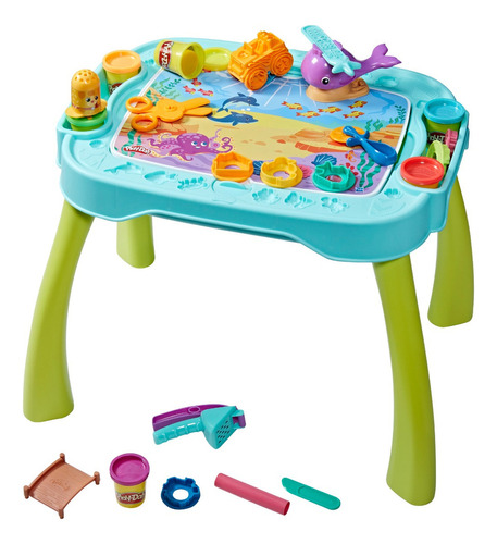 Conjunto De Massinha Play-doh Com Mesa Centro De Criatividade Completo F6927 Hasbro