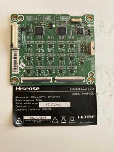 Tarjeta Controladora O Driver Led Inversor Hisense 50h8gcl