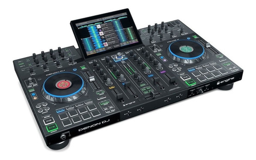 Imagen 2 de 3 de Controlador DJ Denon Prime 4 negro de 4 canales 110V/240V