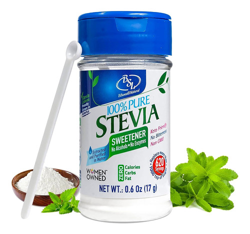 Bsl Bsweetbnatural Polvo De Stevia Sin Eritritrol 100% Puro,