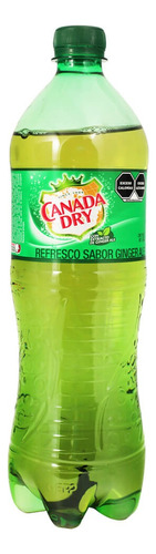 11 Pack Refresco Ginger Ale Canada Dry 1 L