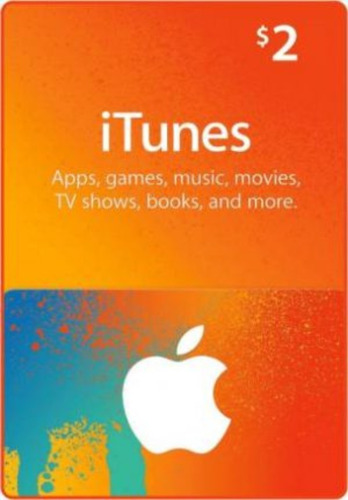 Tarjeta Itunes Apps Store 2 Usd Original Entrega Inmediata