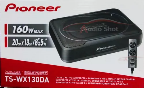 Pioneer TS-WX210A - Subwoofer amplificado, diseño compacto, disipador de  calor de aluminio moldeado, potencia 150w