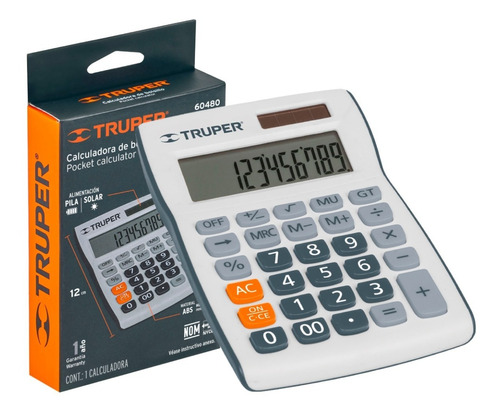 Calculadora De Bolsillo Truper 60480