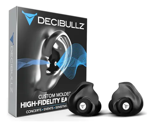 Decibullz Tapones Para Los Oídos Moldeables Para Conciertos,