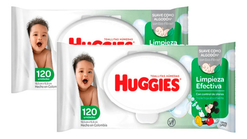 Toallitas Humedas Huggies X240 - Unidad a $132