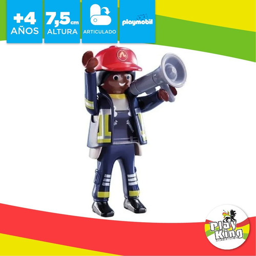 Imagen 3 de 9 de Playmobil Duo Pack 70081 Bomberos Con Equipo Figura Playking