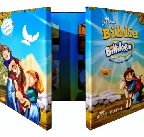 Biblia Ilustrada Para Niños - 8 Libros En Cartón Duro + 2 Cd