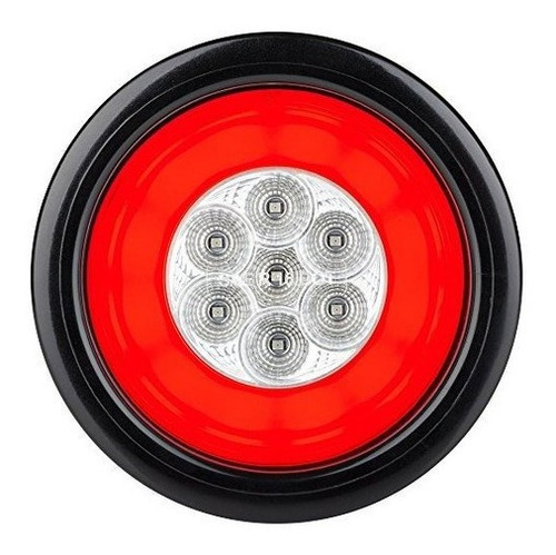 Imagen 1 de 6 de Halo Led 4 Luces De Cola De Reborde Selladas De Ronda Lente