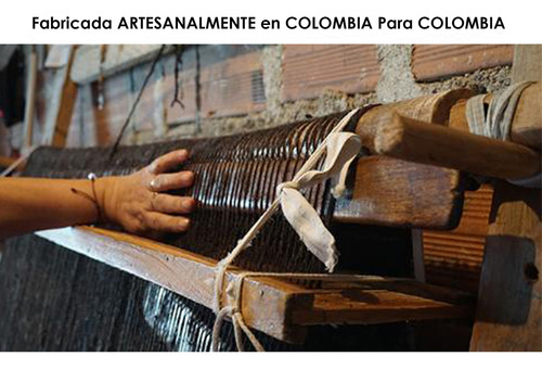 Ruana Poncho Hombre Tejido Artesanal Urbana Ligera Capota
