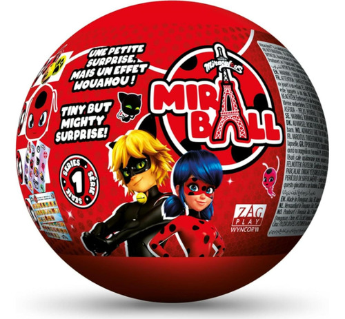 Miraculous Ladybug 4-1 Sorpresa Miraball Juguete