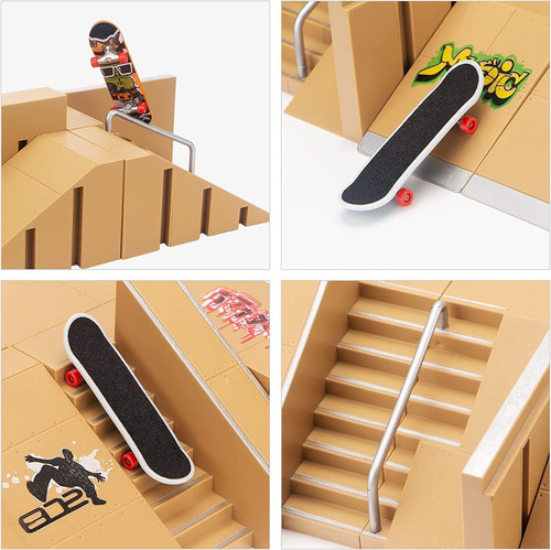 Fingerboard Skatep , Kit De Parque De Patines Para Dedo...