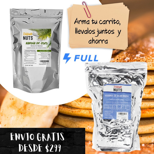 Imagen 7 de 10 de Harina De Coco 1kg Cetogénica Keto Excelente Calidad Premium