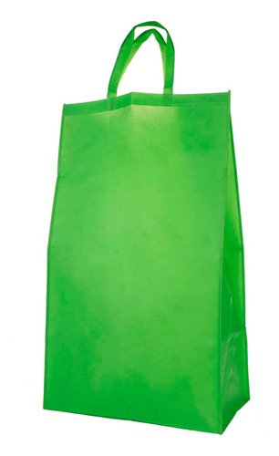 Mylin Bolsa De Tela Ecológica Extra Grande 84x49x30cm 1pz Color Verde lima