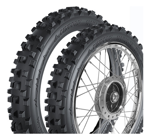 Kit 2 Pneus P/ Trilha 275/18 + 90/90-18 Fan Cg Ybr Dalama