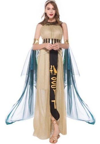 1 Vestido De Faraones Griegos Y Egipcios, Disfraz De Reina