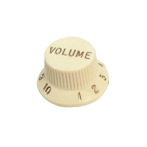 Knob Plástico Para Guitarra Stratocaster Volume Bege Vintage