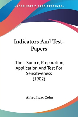 Libro Indicators And Test-papers: Their Source, Preparati...