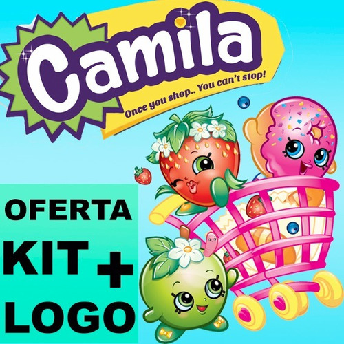 Kit Imprimible Shopkins + Logo Gratis + Candy Bar