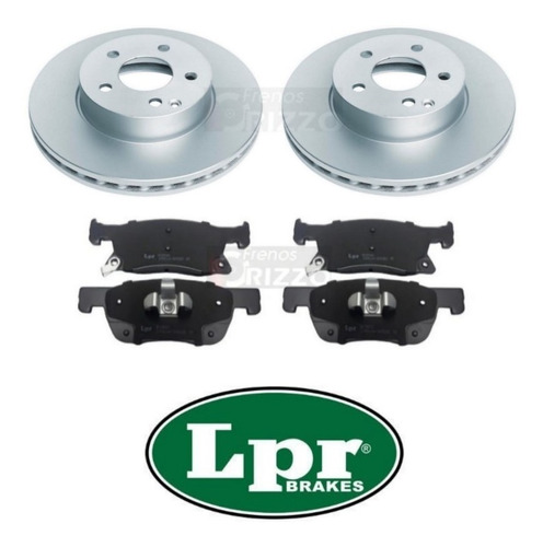 Kit Discos Pastillas Lpr Chevrolet Cruze 1.4 Turbo Delantero