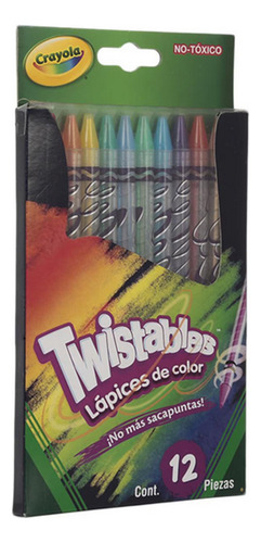 Lápices De Colores Marca Crayola Twistables 12 Piezas