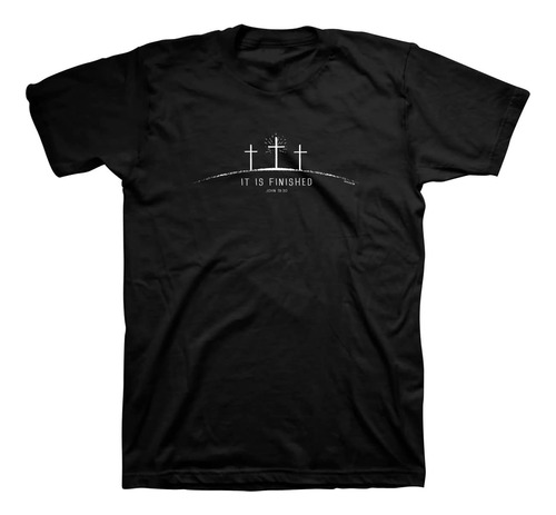 Kerusso Christian Camiseta - Está Terminado - Negro - Grande